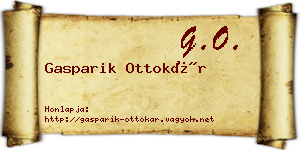 Gasparik Ottokár névjegykártya